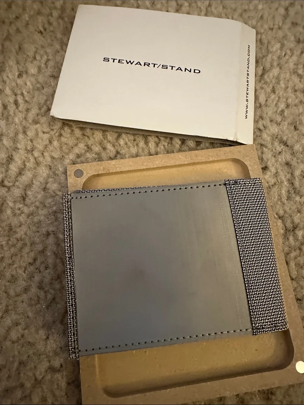 New Stewart/Stand Stainless Steel Driving/Slim Bifold Wallet with an ID window